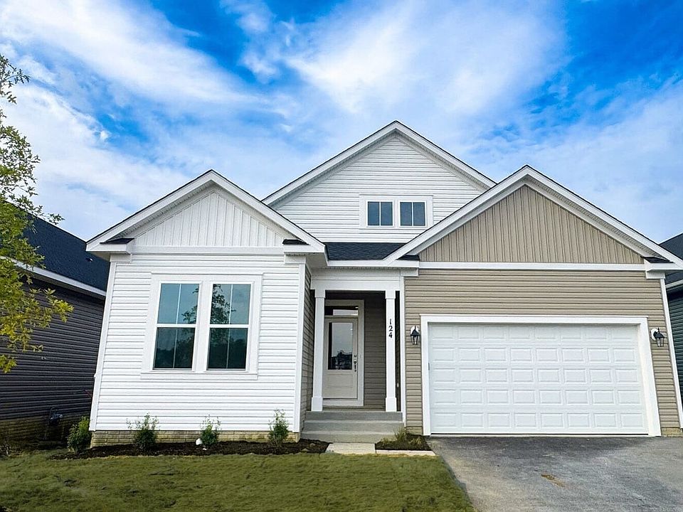 The exterior of the Matisse on homesite 1019 at Hiatt Pointe at Snowden Bridge by Brookfield Residen