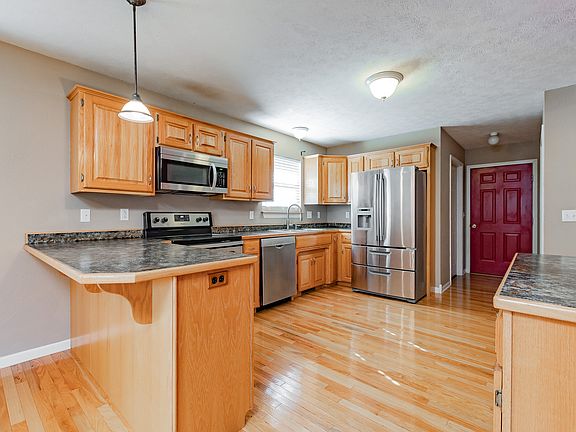 Kitchen View of Garage Entry