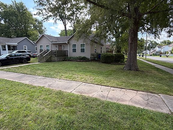 View of the house with the corner lot