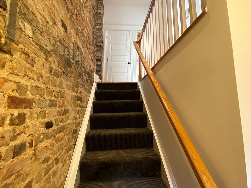 The entry stairs.
