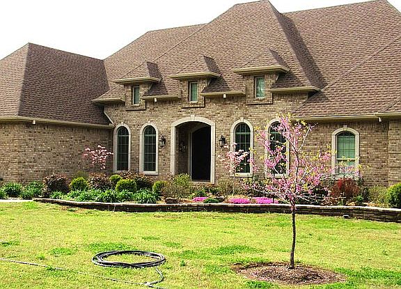 Front of French Country Home