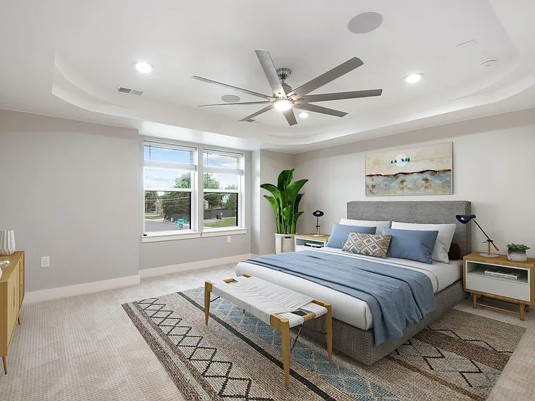 Bedroom 2. This image shows a virtually furnished space. Bedrooms come unfurnished.