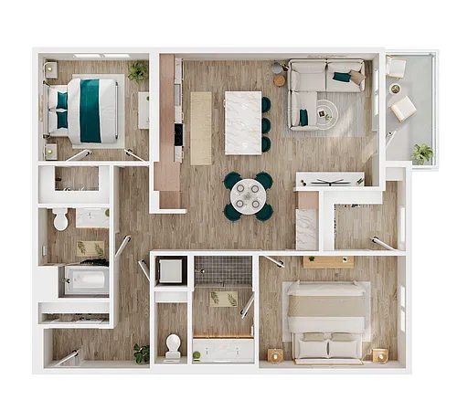 Floor plan B21-B23