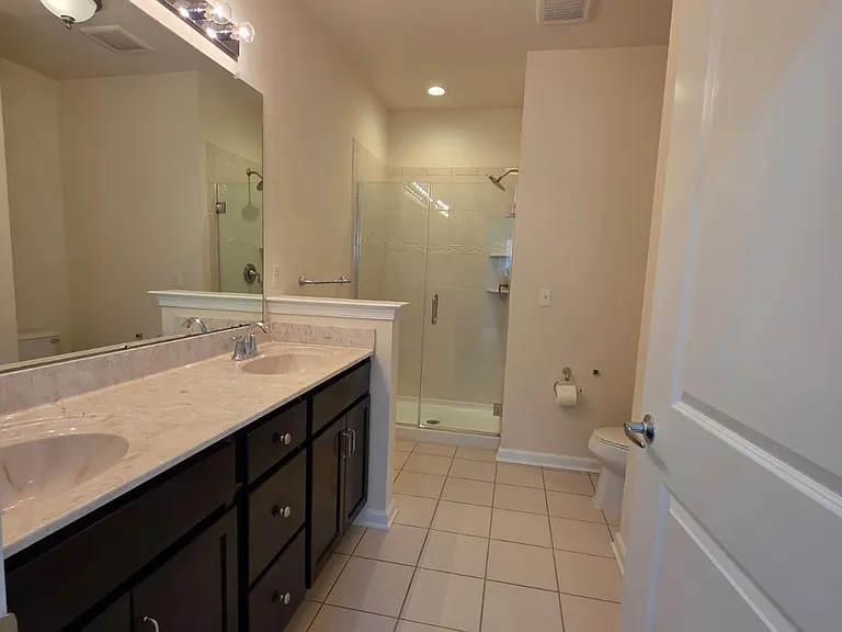 Main bathroom standing shower