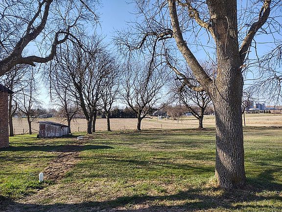 side yard with new septic 