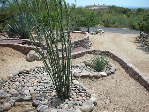 Looking down from front patio