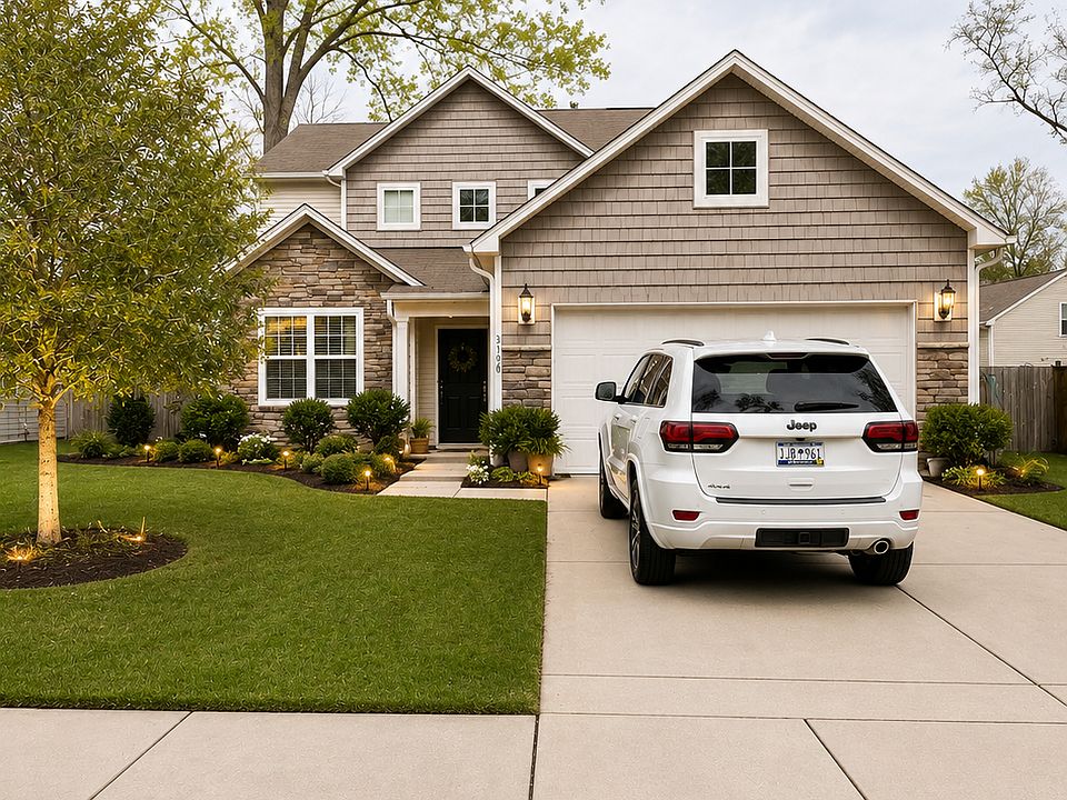 Great 2 car garage w/ plenty of parking or room to play