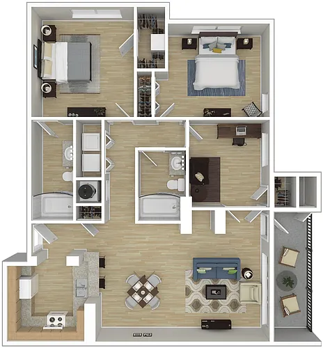 Floor plan C1R - Arabian