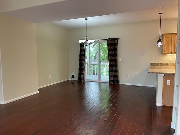 Dining area with access to patio and back yard