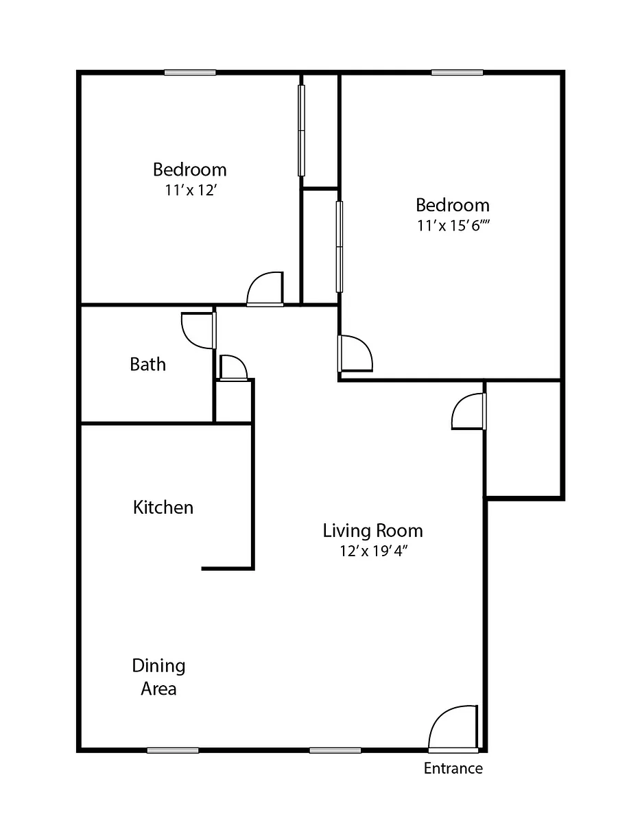 Floor plan 2 Bedroom