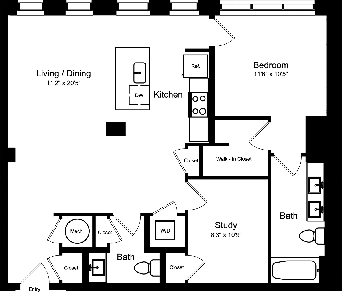 Floor plan D1D
