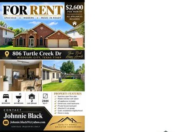 806 Turtle Creek Dr, Missouri City, TX 77489