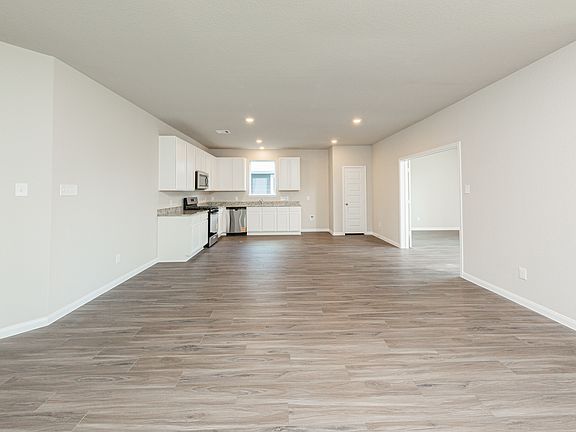 Family Room to Dining Area, Kitchen, and Flex Room