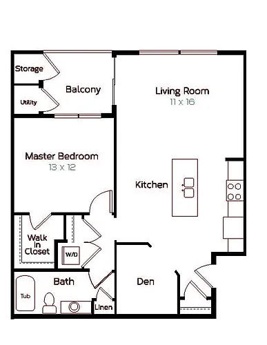 Floor plan 1B