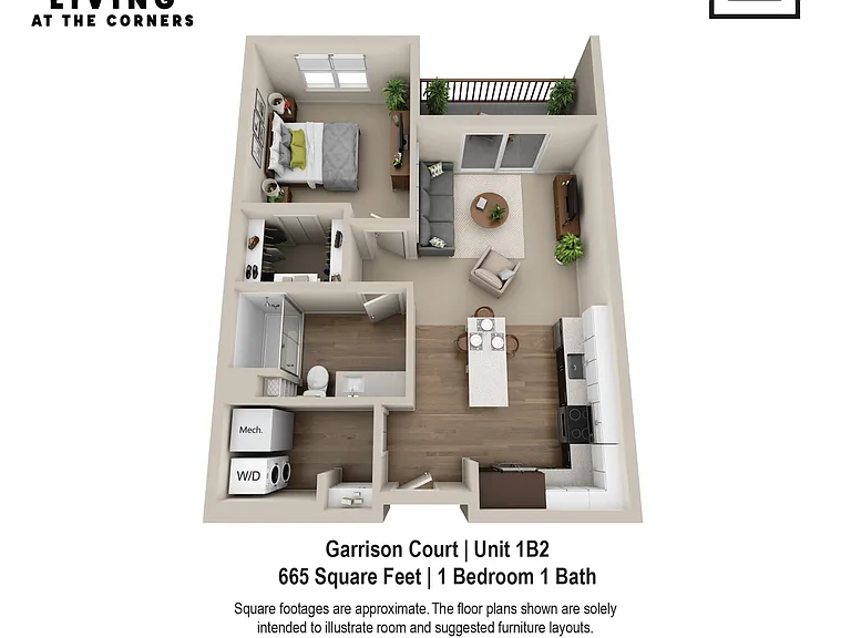 Garrison Court Unit Style 1B2 Garrison Court Unit Style 1B2