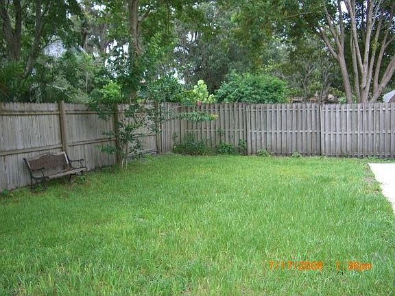 Large fenced yard