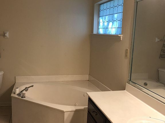 Master bathroom tub & vanity