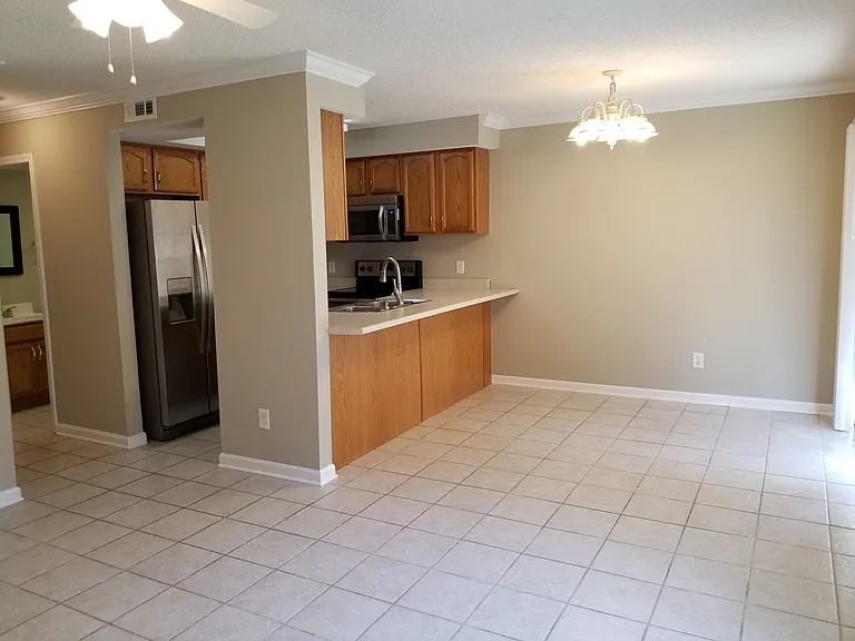 KITCHEN/DINING AREA VIEW FROM LIVING ROOM