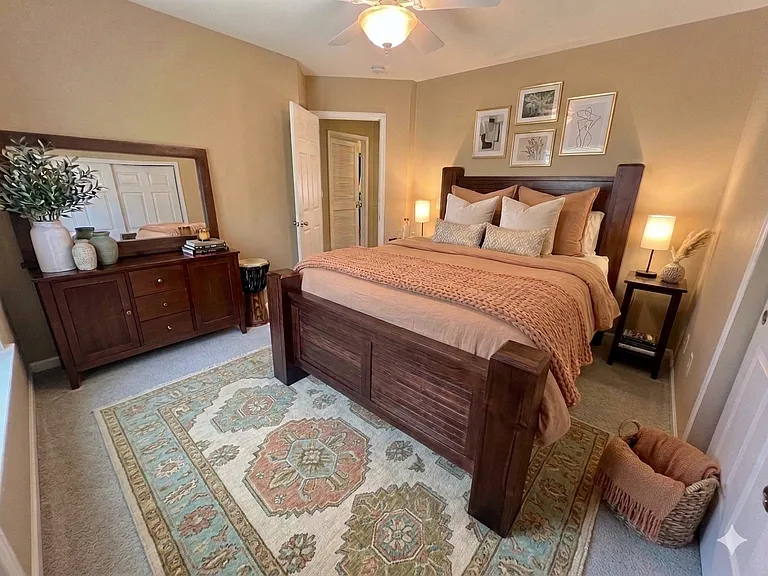 Upstairs Bedroom 3- virtually Staged