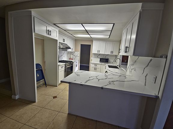 Kitchen from dining room view