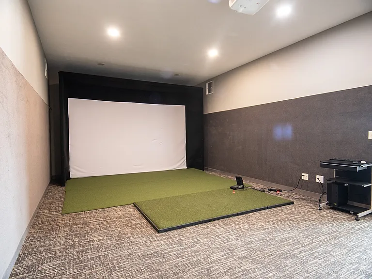 Golf Simulator in Clubhouse
