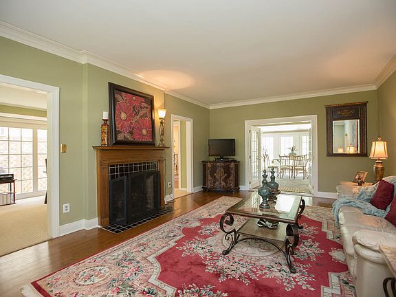Living Room With Fireplace