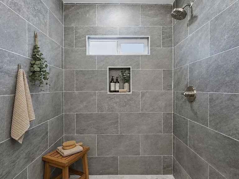Master walk in shower