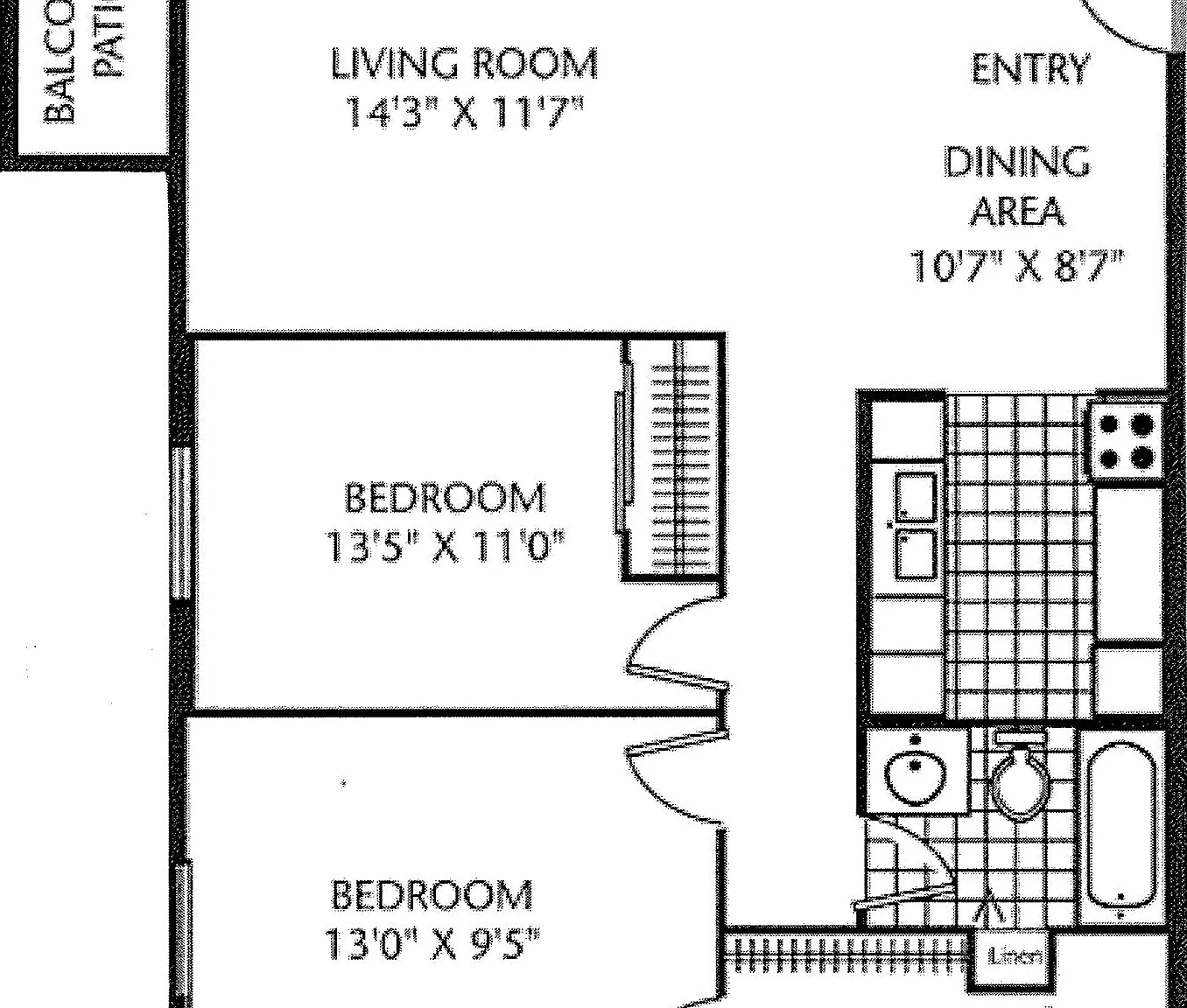 2 bed, 1.0 bath, 833 sqft, $1,949 — Photo 4