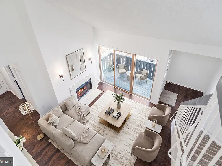 Cozy Modern Living - Staged