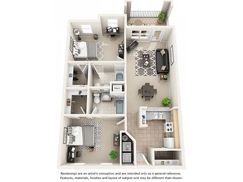 Floor plan Waterton with Wood Style Floors