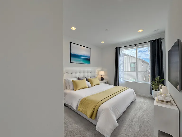 Bright and spacious second bedroom with great closet space.