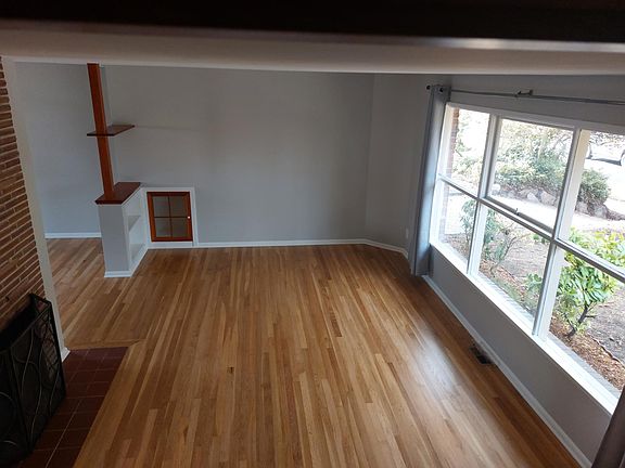 Living room with beautiful hardwood floors