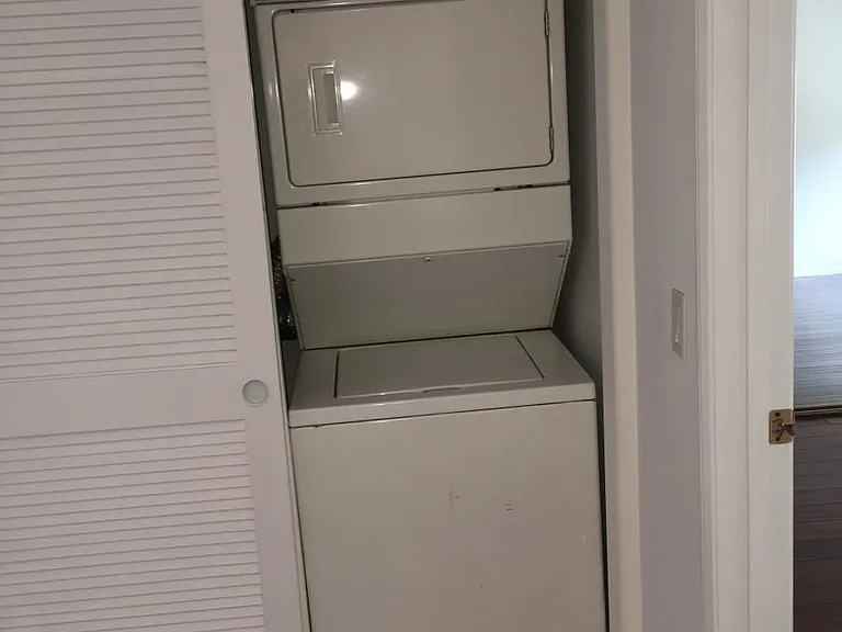 stacked washer and dryer