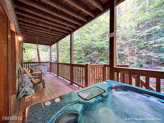 The luxurious outdoor hot tub