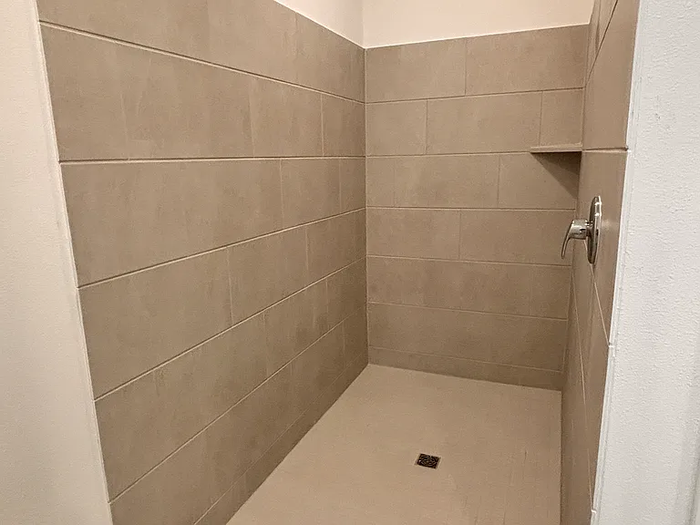 Shower in primary room