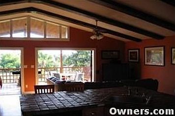 kitchen to family room and deck