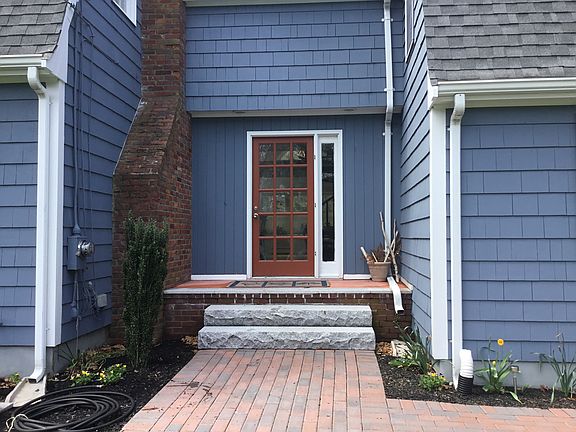 New granite steps/landing