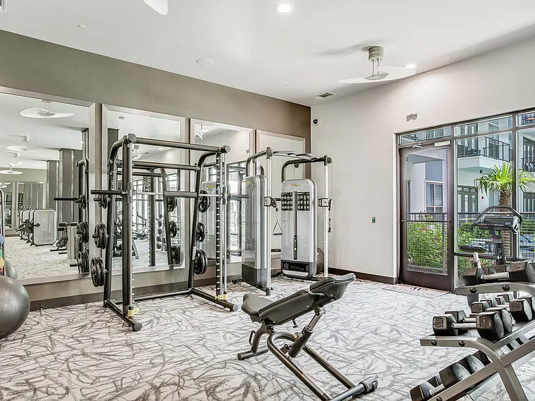 Fully-equipped wellness center with highly-specialized Technogym cardio machines, free weights and individual strength training machines