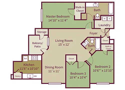 Floor plan Redstone