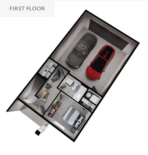 Floor plan Big Sky 2-Bed w/Unfinished Basement