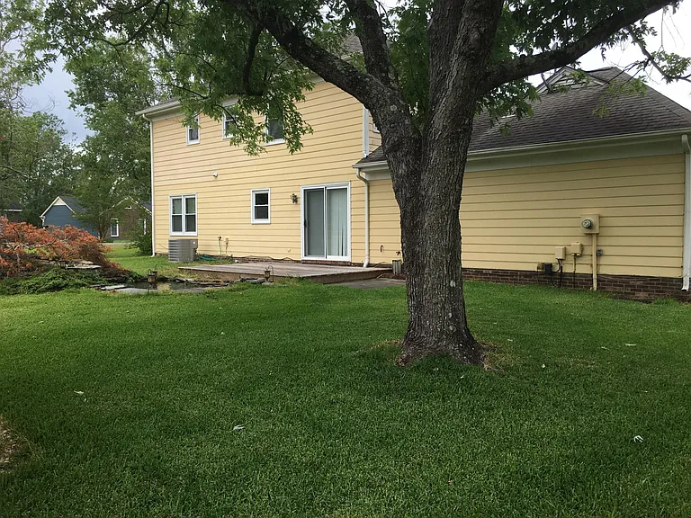 Back of house in summer