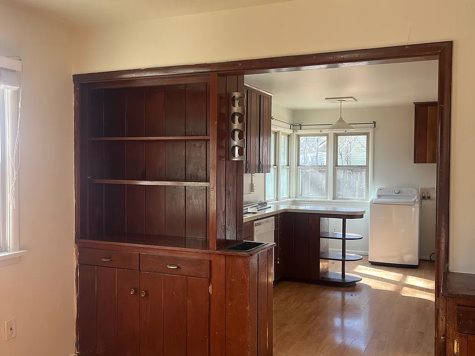 Living Area/Office with Built-In Cabinets