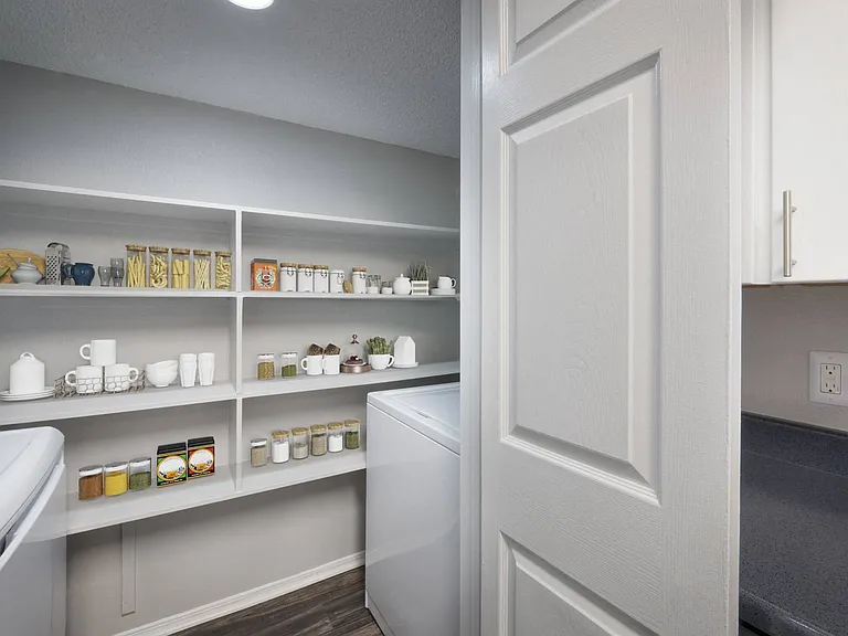 Kitchen pantries provide plenty of additional storage space to help keep you organized.