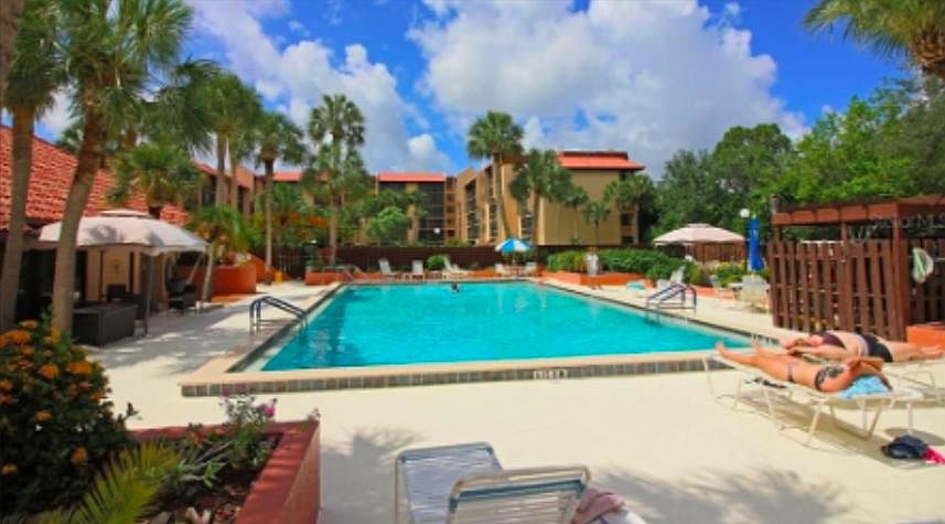 Relax by the heated pool