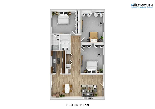 Floor plan 3 bedroom 2 bathroom