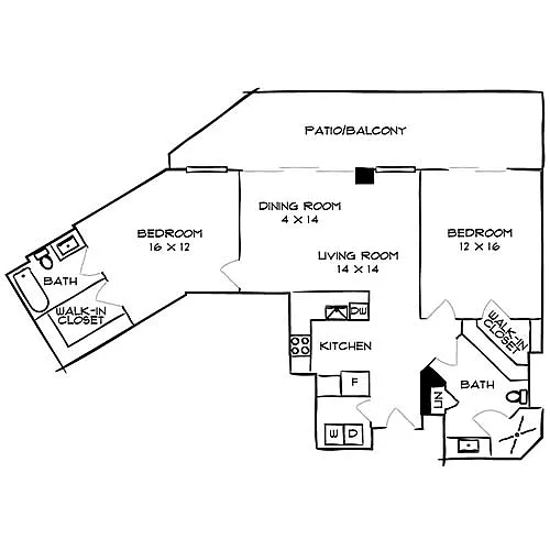 Floor plan City Villas 2B Premier
