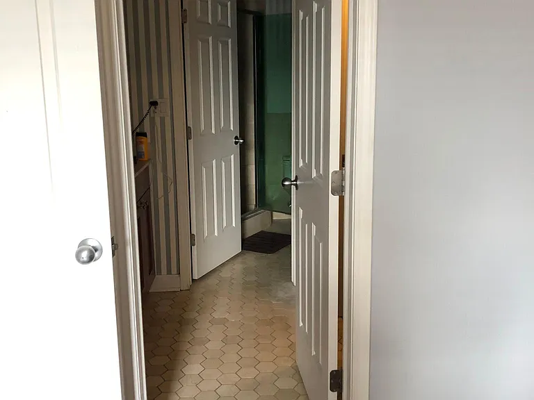 View of master bath, from master bedroom