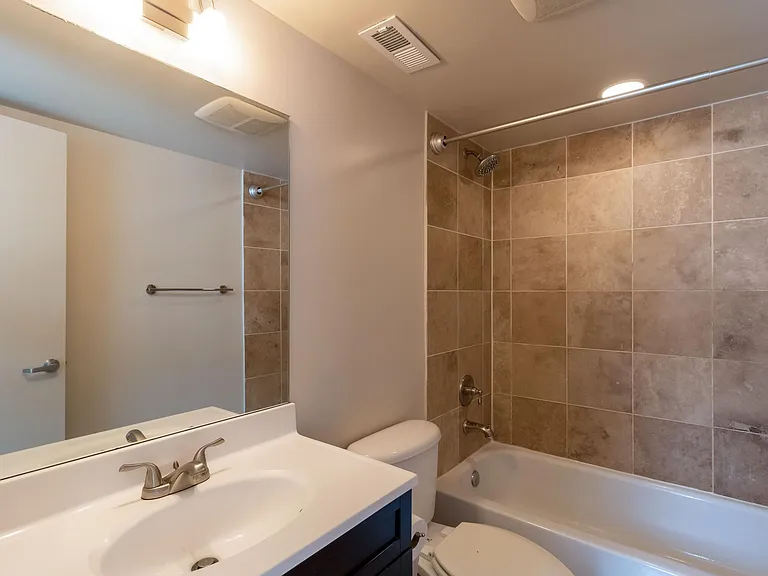 Bathroom with natural stone.