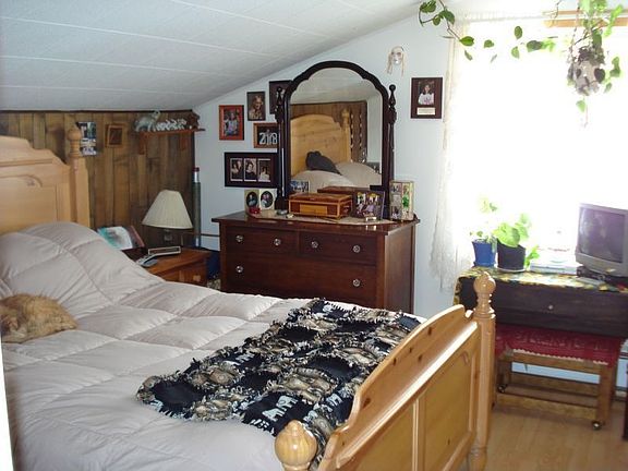 Larger of the two bedrooms