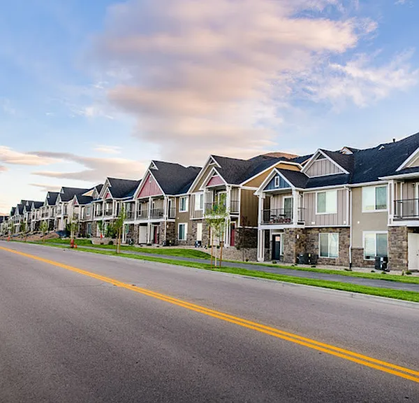View of townhomes